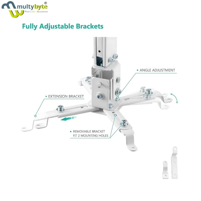 Multybyte Projector Stand For Ceiling Mount 2ft Square view 2